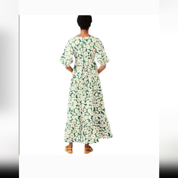 Kate Spade New York Bodega Midi‎ in Courtyard Daisy Floral Cotton Dre… - Picture 2 of 5